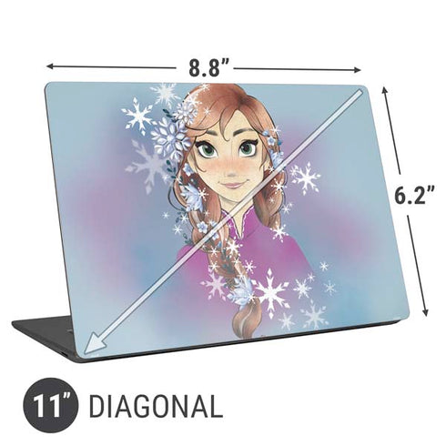 Disney Frozen Anna Portrait Universal Laptop 11in (8.8 x 6.2in) Skin
